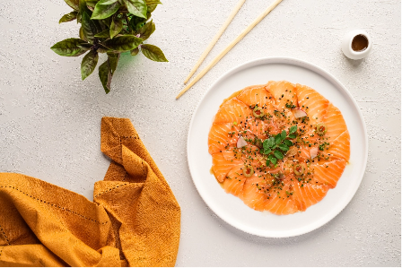 salmon carpaccio